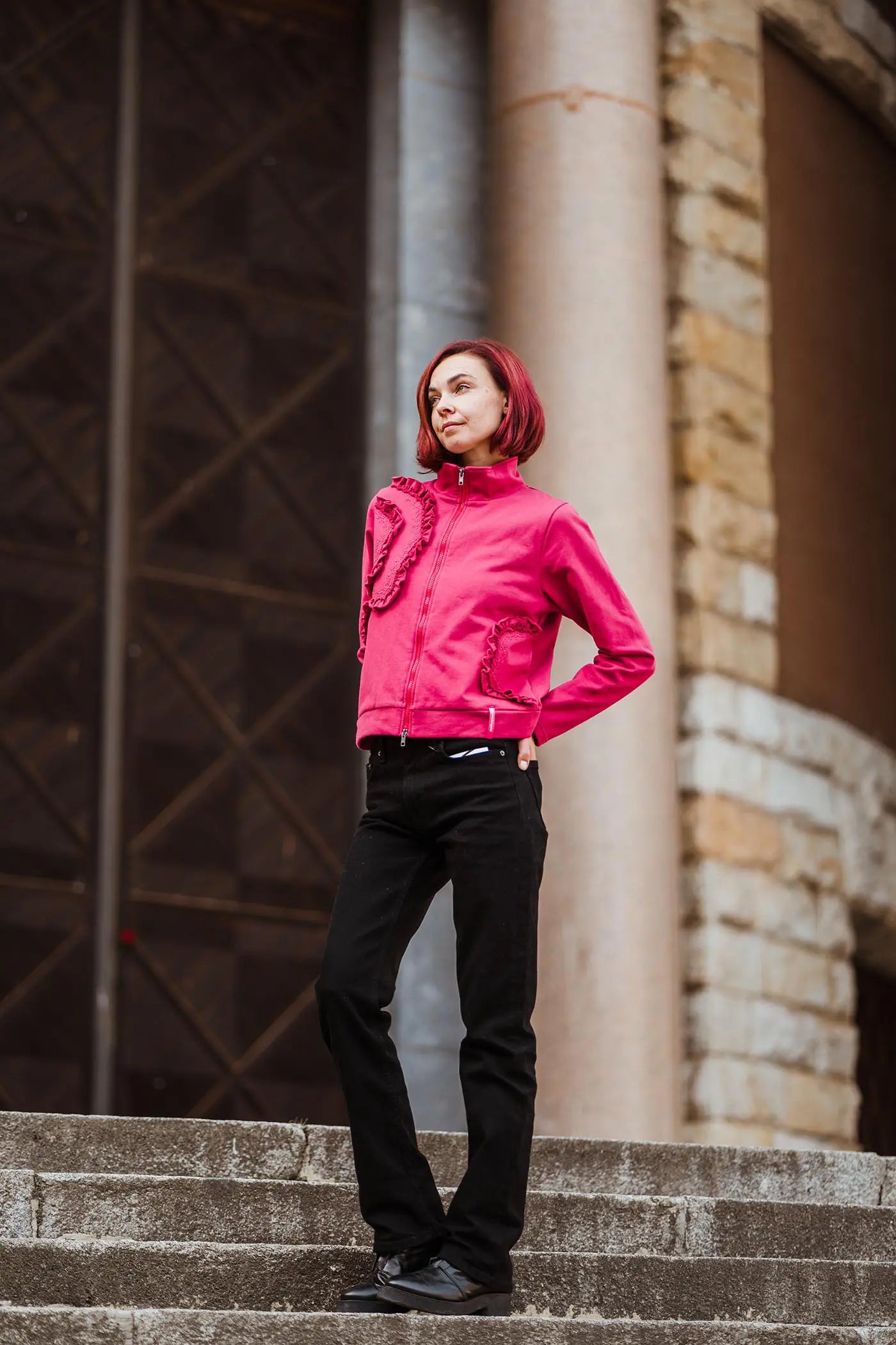 Sudadera Sweet Caroline Frambuesa