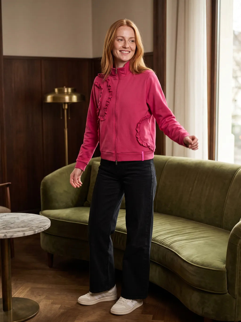 SUDADERA SWEET CAROLINE FRAMBUESA
