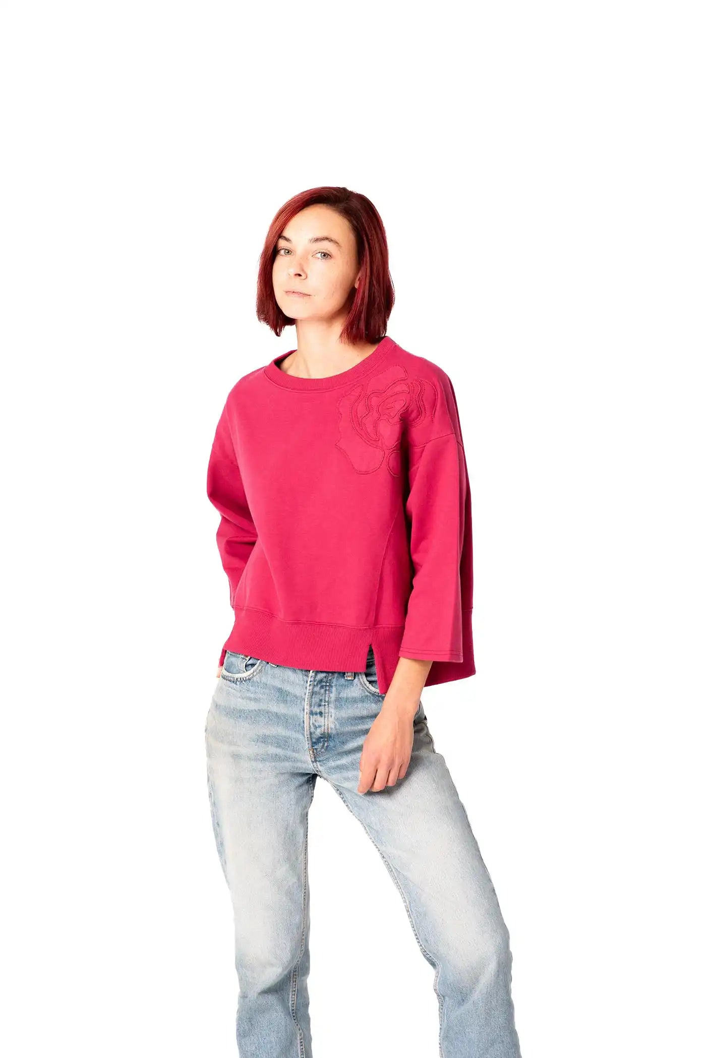 SUDADERA SWEET LOVE FRAMBUESA