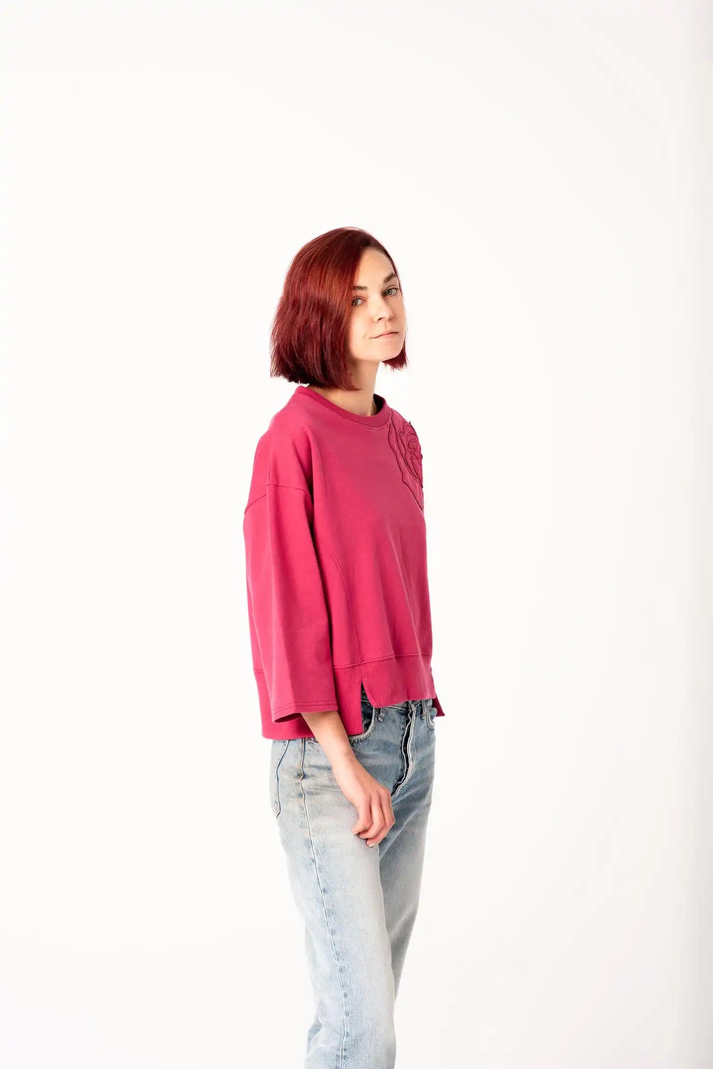 SUDADERA SWEET LOVE FRAMBUESA