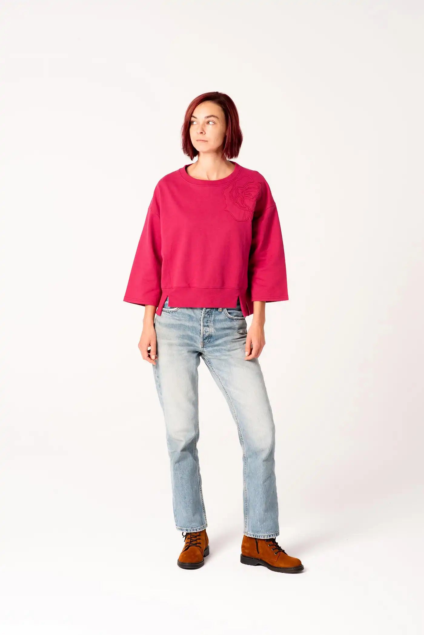 SUDADERA SWEET LOVE FRAMBUESA