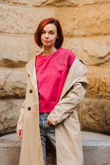 SUDADERA SWEET LOVE FRAMBUESA